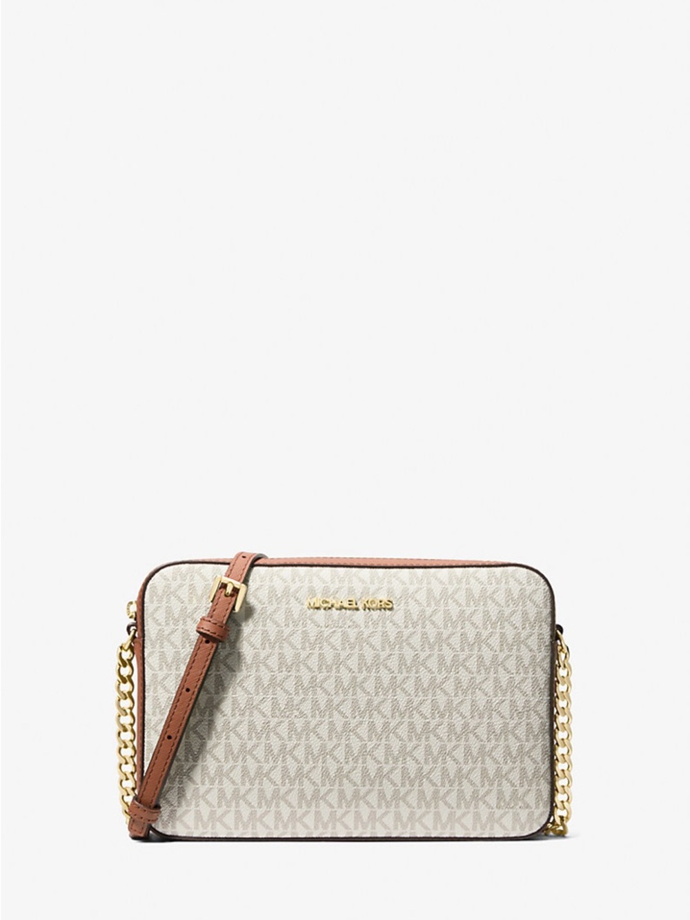 Michael Kors Jet Set Large Printed Logo Crossbody Bag NWT